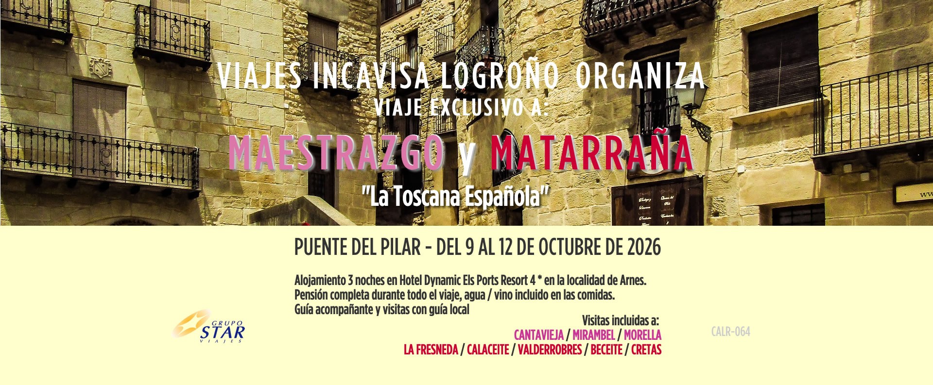 maestrazgo matarraña puente pilar 2026